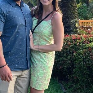 Lilly Pulitzer Vintage Green Pineapple Dress